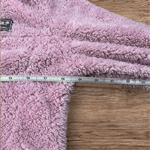 Eddie Bauer Pink Fuzzy Fleece Full Zip Hooded Jacket Girls Sz M (10/12) - Picture 3 of 6